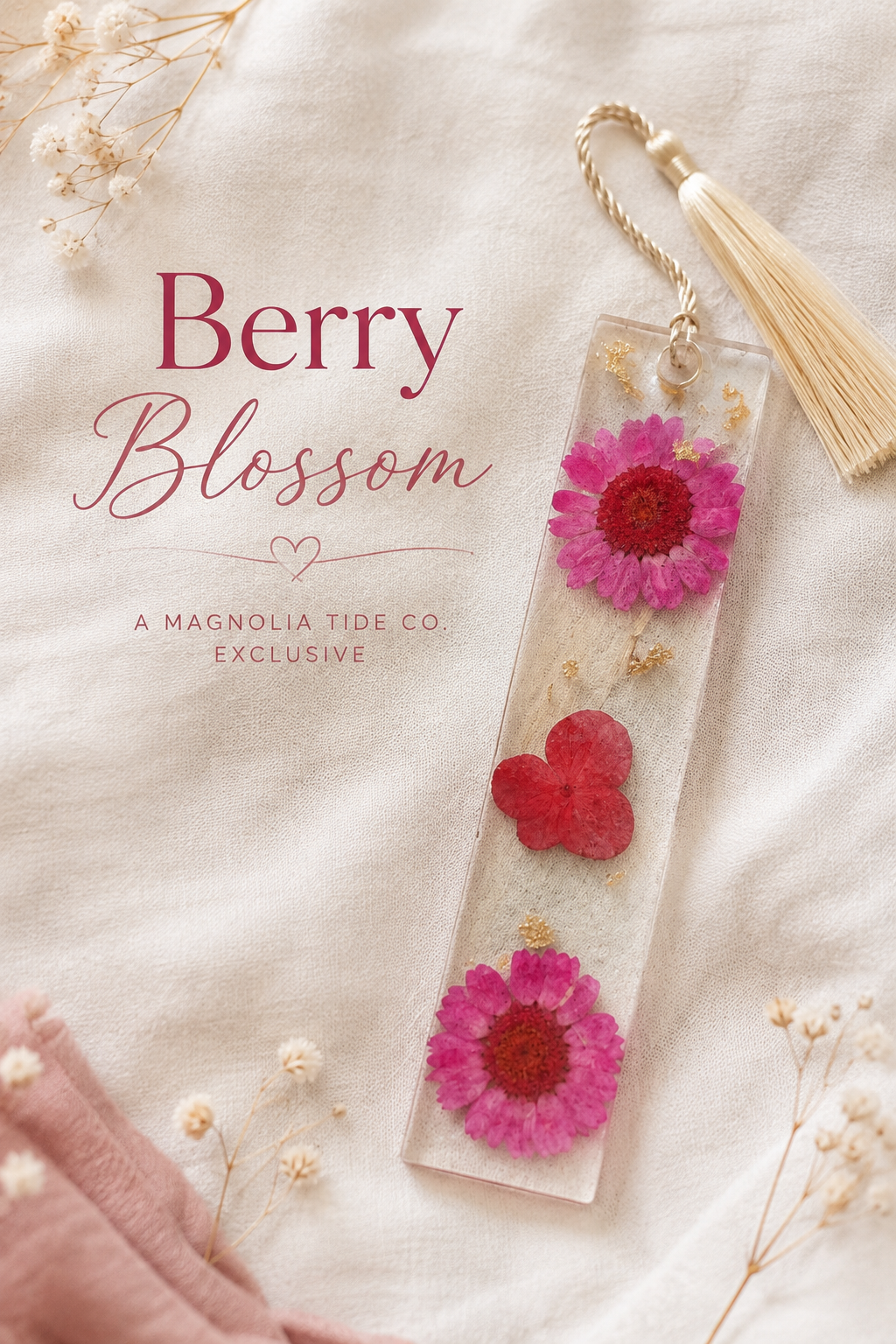 Bloom & Page | Pressed Flower Resin Bookmark