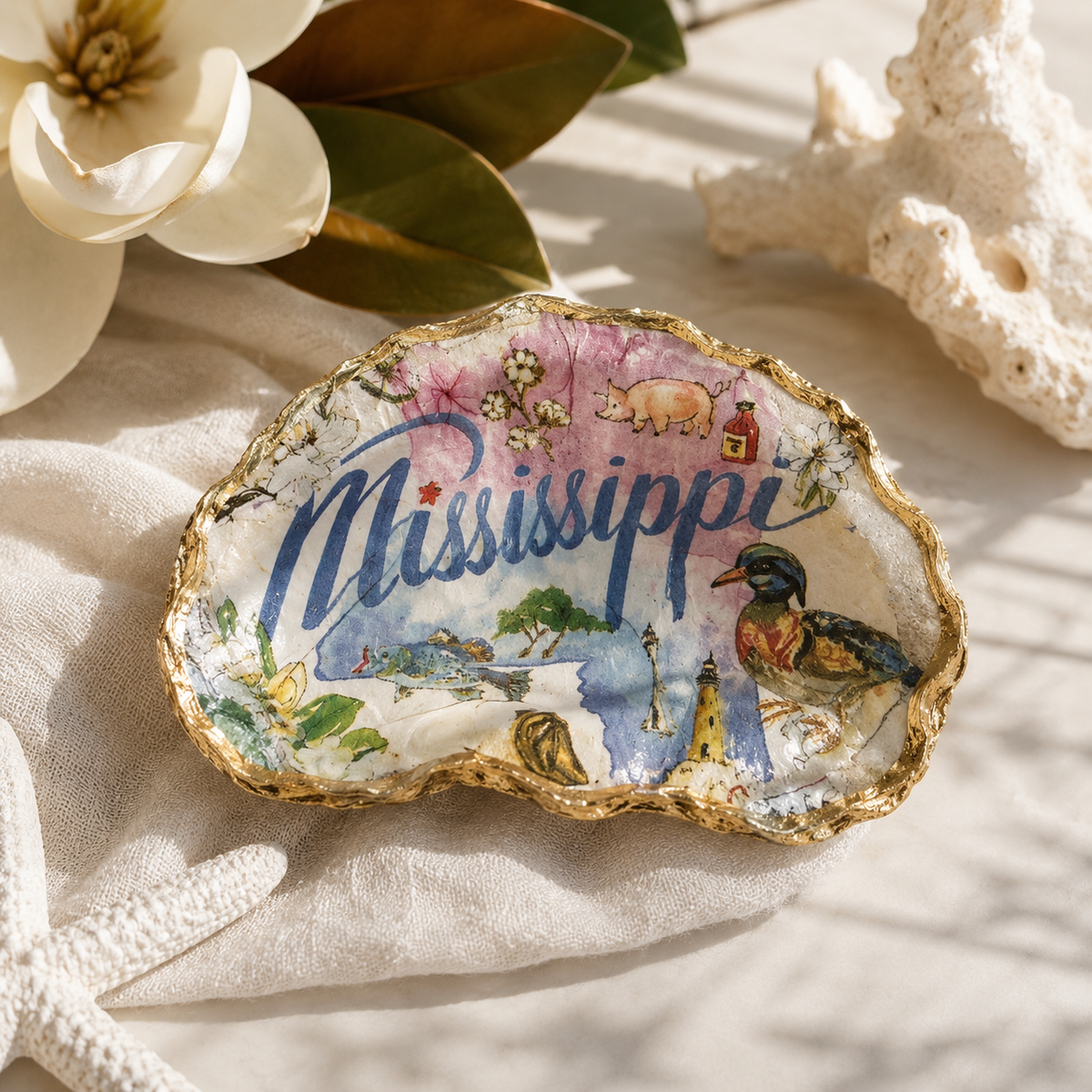 Salt & Gold | Handcrafted Decorative Oyster